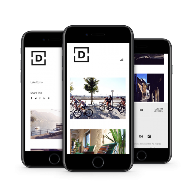 Portfolio Wordpress website design