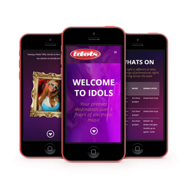 Club Website Design graphic